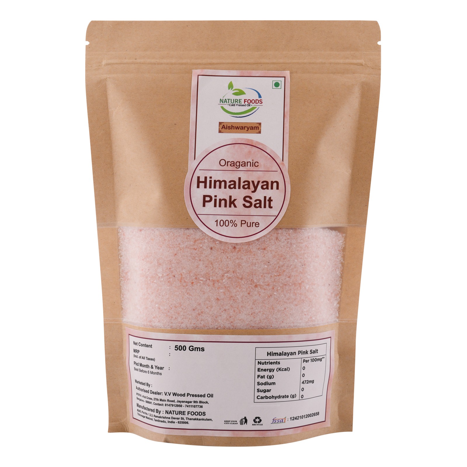 Organic Himalayan Pink Salt